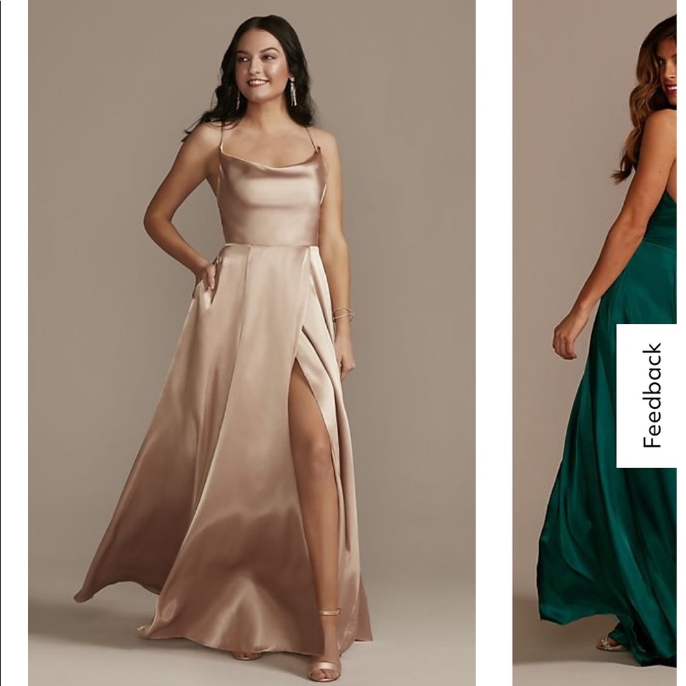 CHAMPAGNE BRIDEMAID DRESS